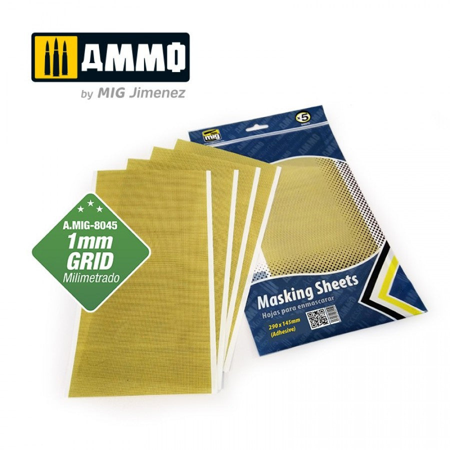 Masking Sheets w/1mm Grids (5) 8045